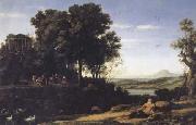 Claude Lorrain, Landscape with Apollo and the Muses (mk17)